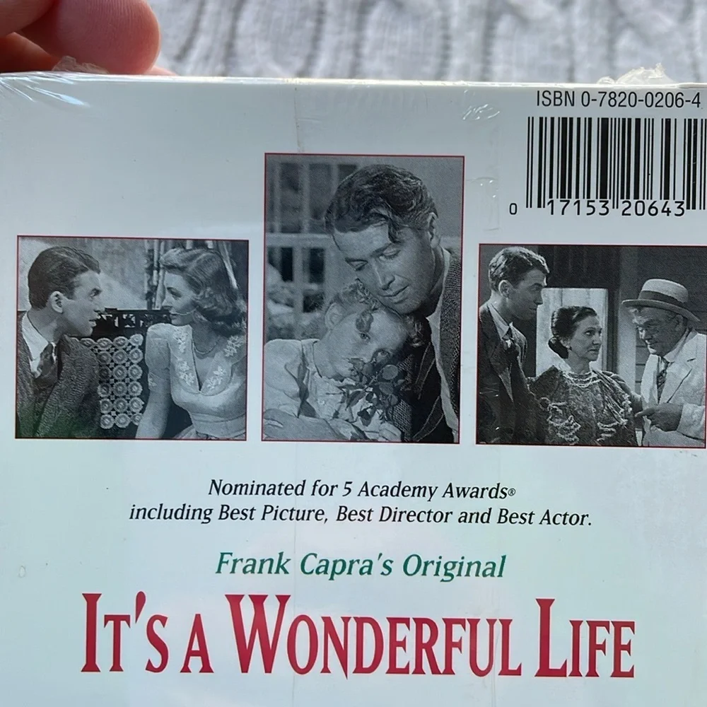 NEW unopened VHS “It’s A Wonderful Life” Frank Capra Jimmy Stewart Donna Reed
